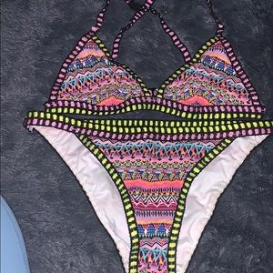 Neon bikini!